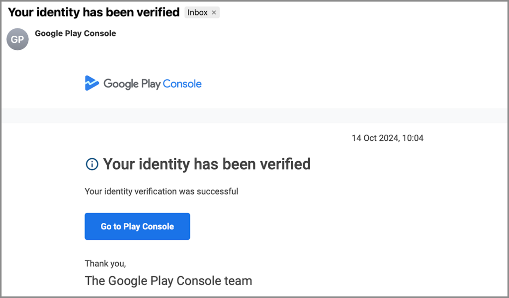 Google Play新注册开发者账号时,99%中国开发者都会遇到“身份验证失败”?我陪跑上千案例的血泪史+100%通过方案 5 image 29